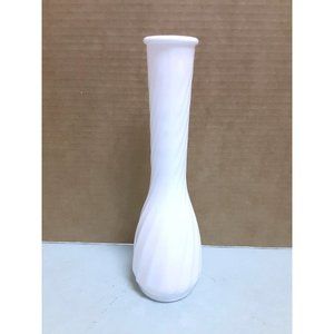 Hoosier Glass White Milk Glass Bud Vase Vintage